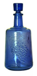 Бутылка стеклянная "Традиция" 1,5л, 52-П29Б-1500 с цветной декорацией наружн. стороны (синий)